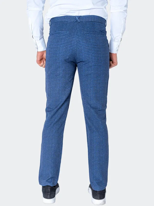 Maceoo Stretch Pant | Pants Square Blue