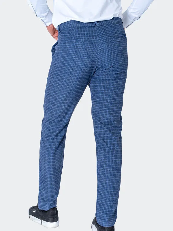 Maceoo Stretch Pant | Pants Square Blue