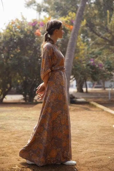 Mia Vintage Silk Wrap Dress