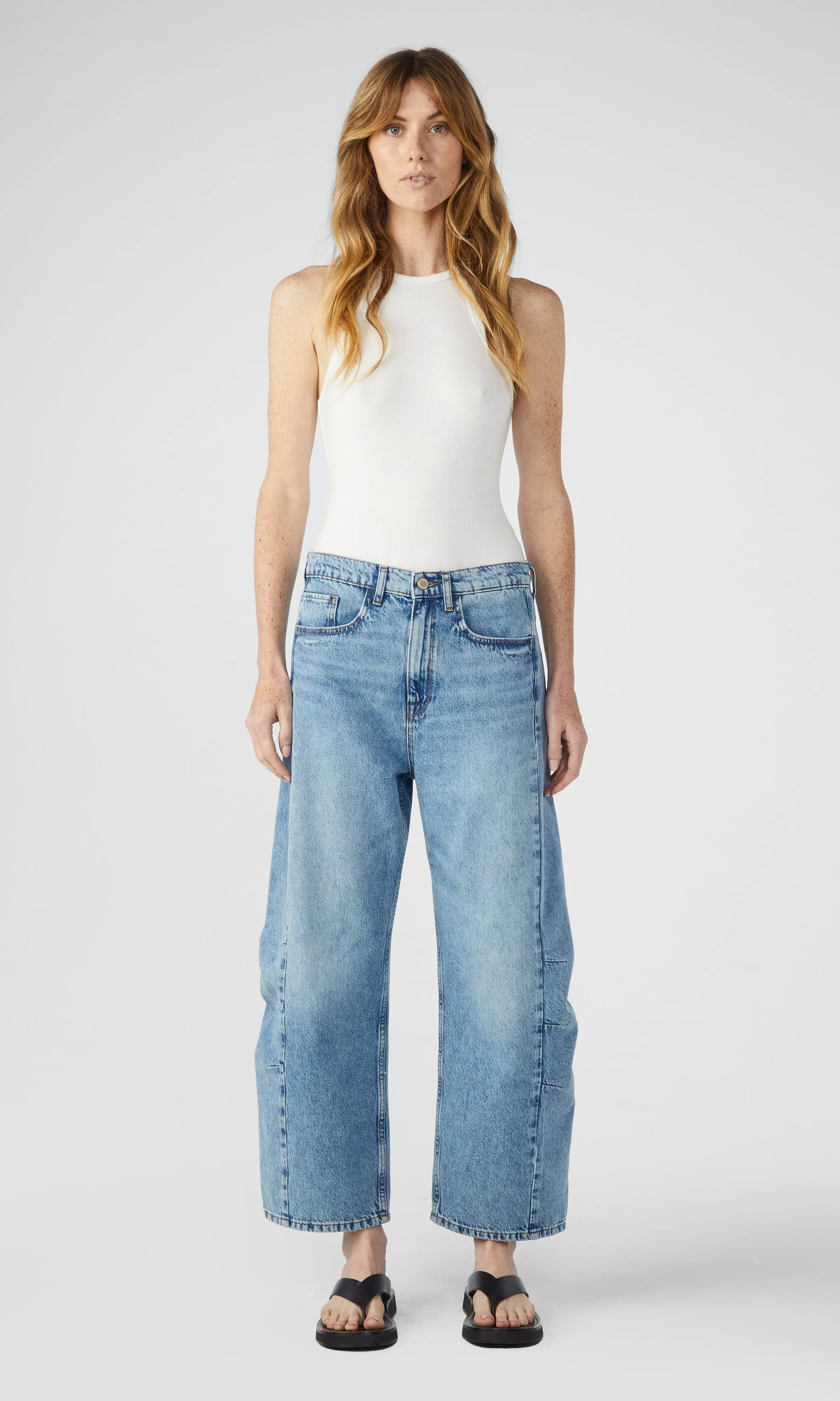 Ms. Walker Mid Rise Constructed Jean - Prime Indigo