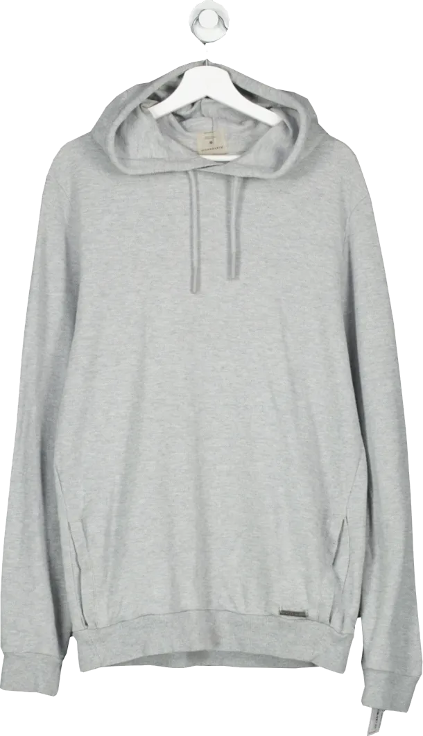 My Protein Grey Lightweight Textured Hoodie UK L