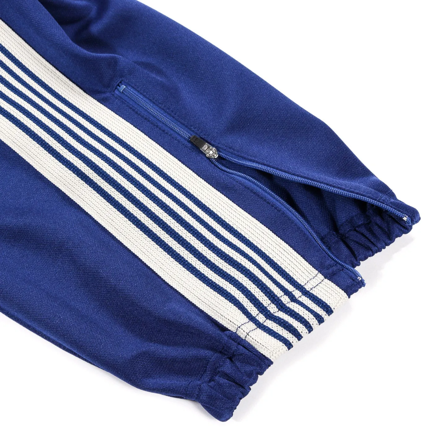 NEEDLES ZIPPED TRACK PANT POLY SMOOTH ROYAL