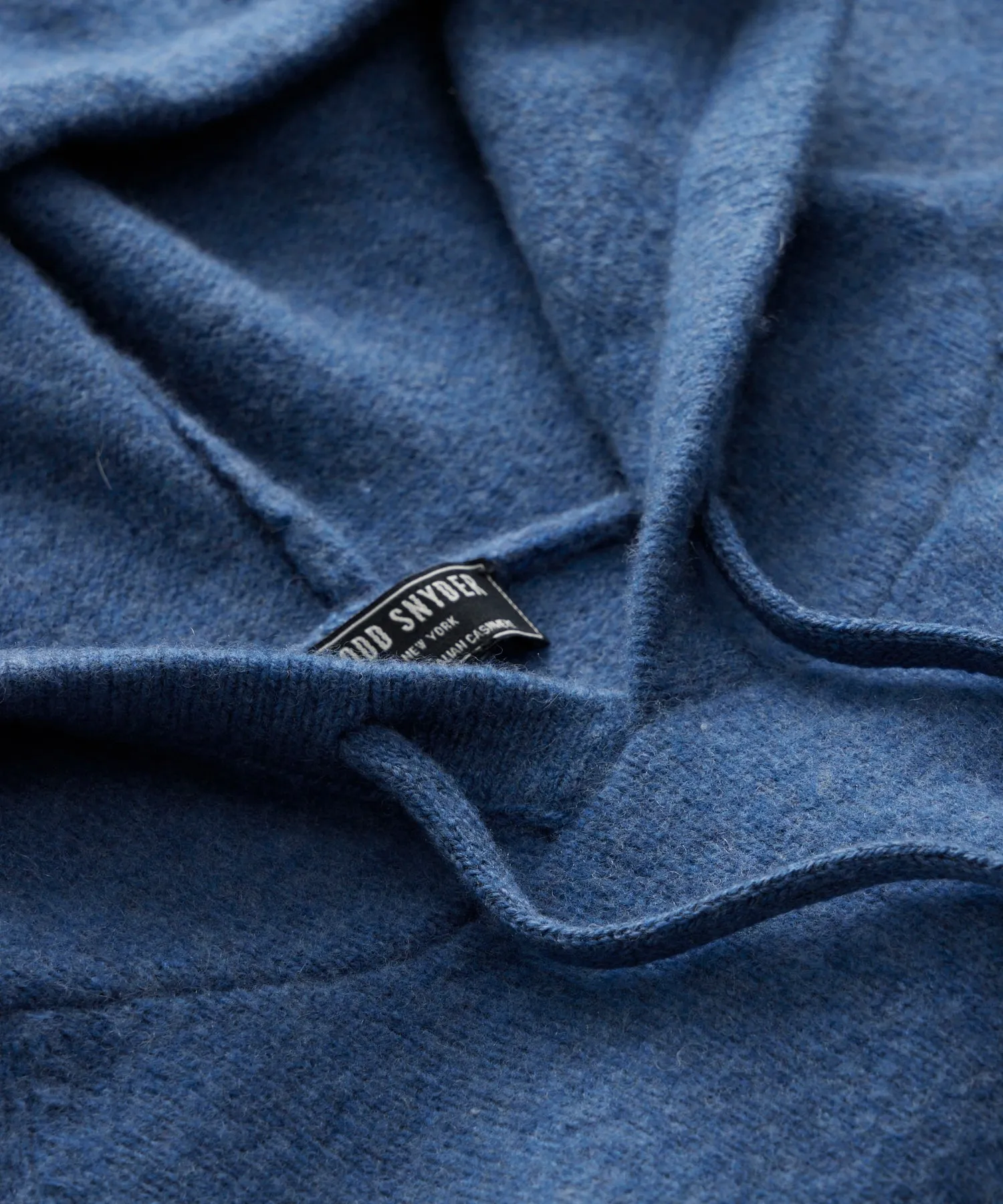 Nomad Cashmere Hoodie in Blue Jean