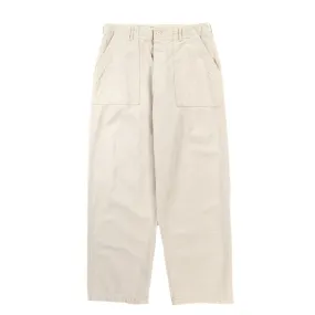 ORSLOW ORIGINAL NAPPED TWILL SUMMER FATIGUE PANTS ECRU