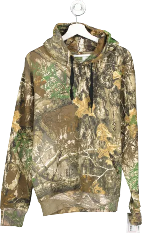 real tree Brown Edge Camo Hoodie UK M