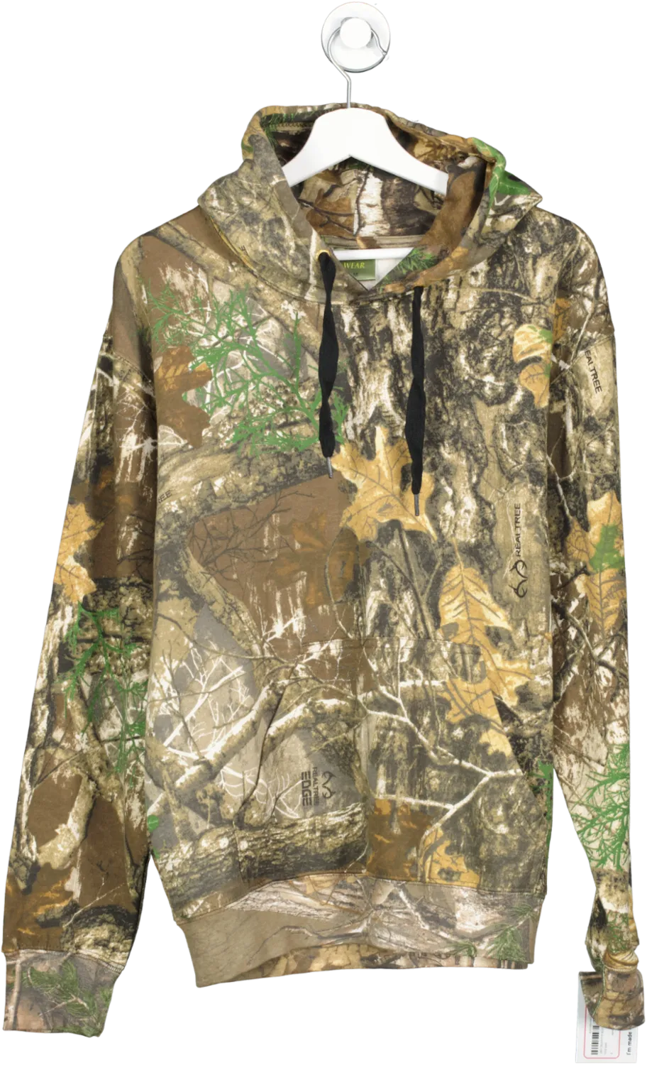 real tree Brown Edge Camo Hoodie UK M