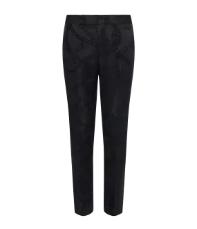 Rebel Trouser in Black Multi Grunge Chain