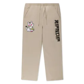 RIPNDIP LUCKY NERM WIDE LEG PANTS-KHAKI