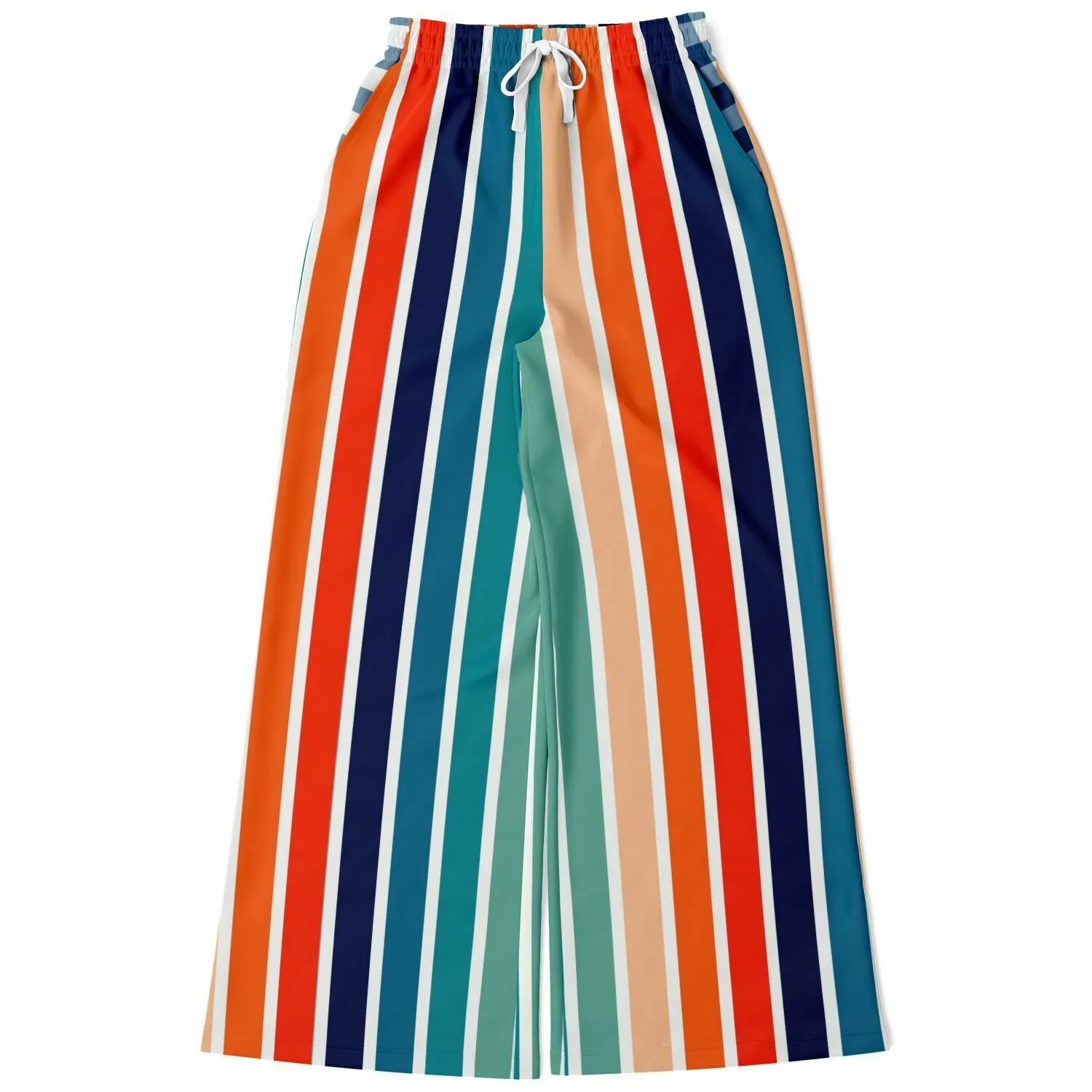 Salsa Time Striped Eco-Poly Stretchy Phat Bellbottoms