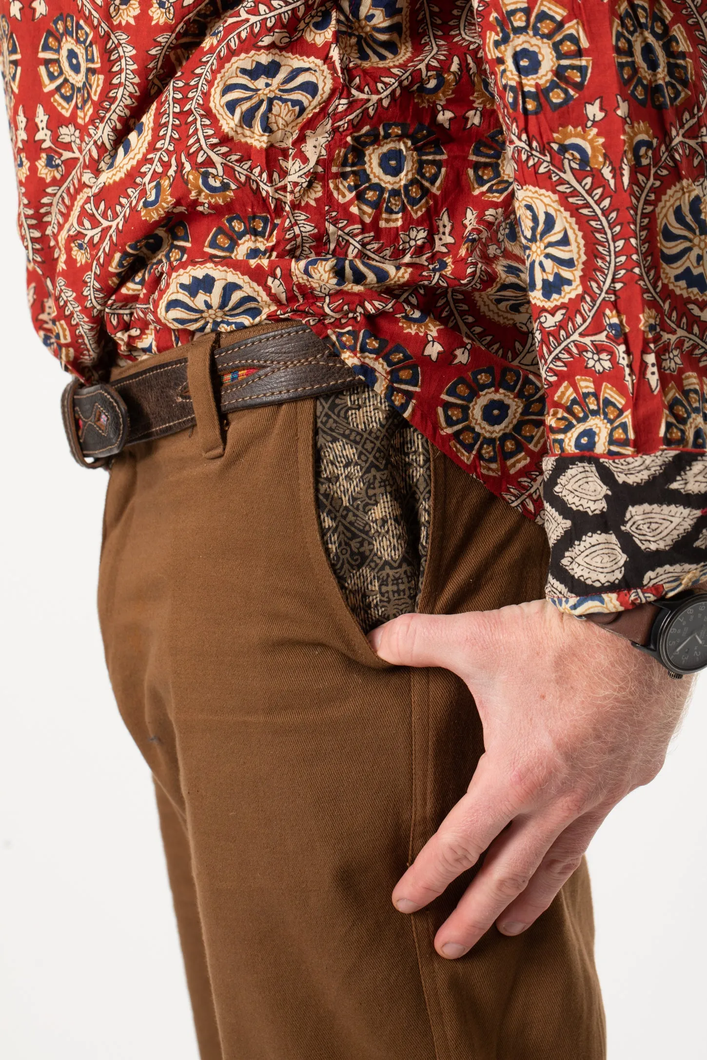 Saltoro Party Pockets Indian Block Print Pants