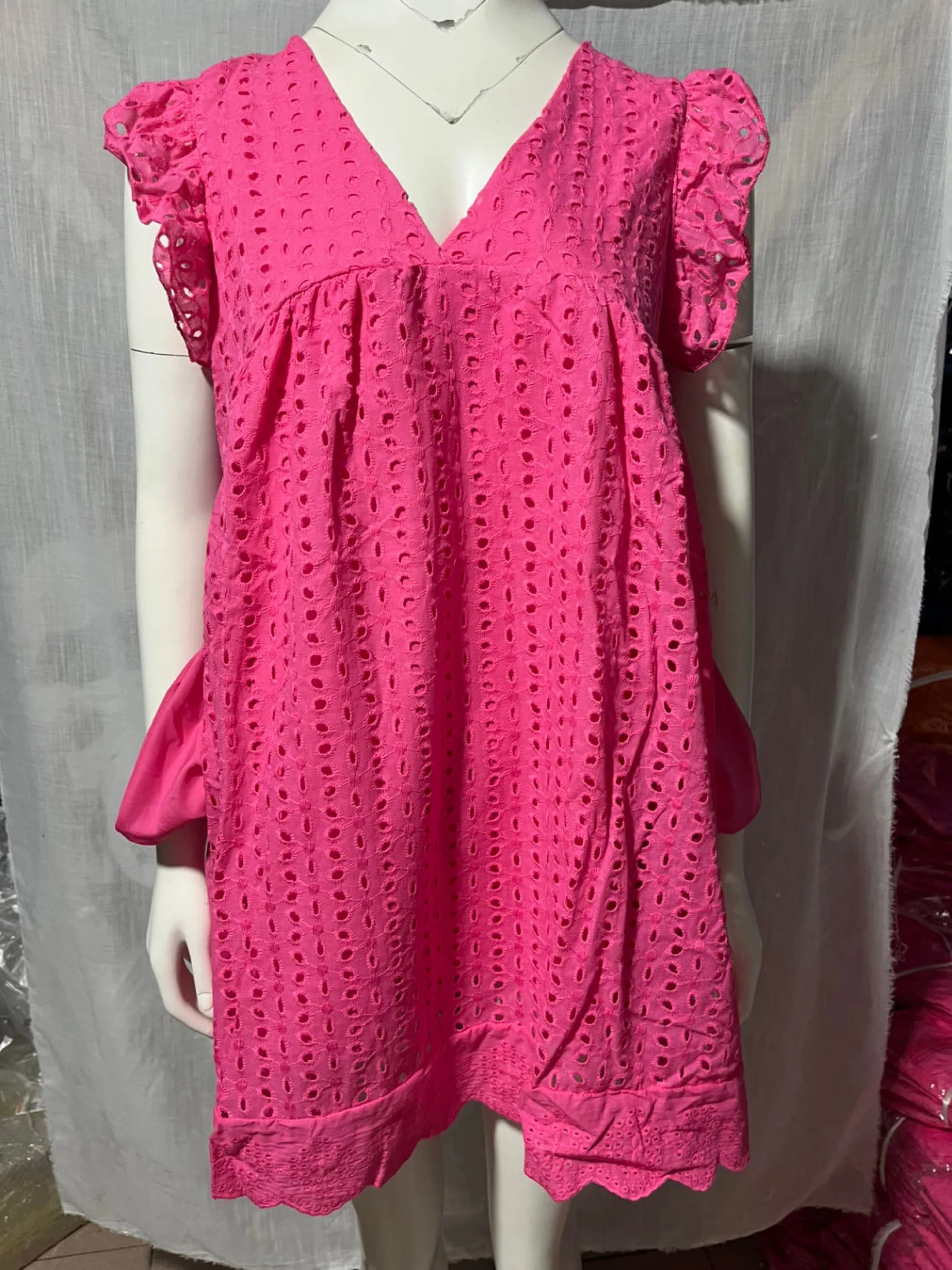 *Size L: Trendy Romper Dress - Peach