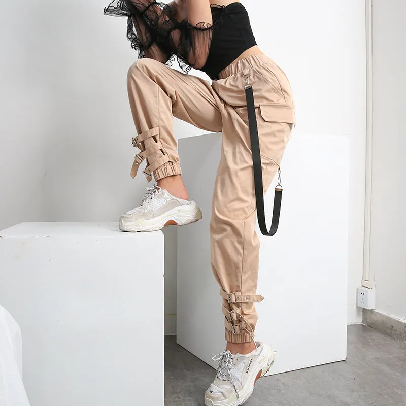 STREET HIPHOP OVERALLS CASUAL PANTS BY63010