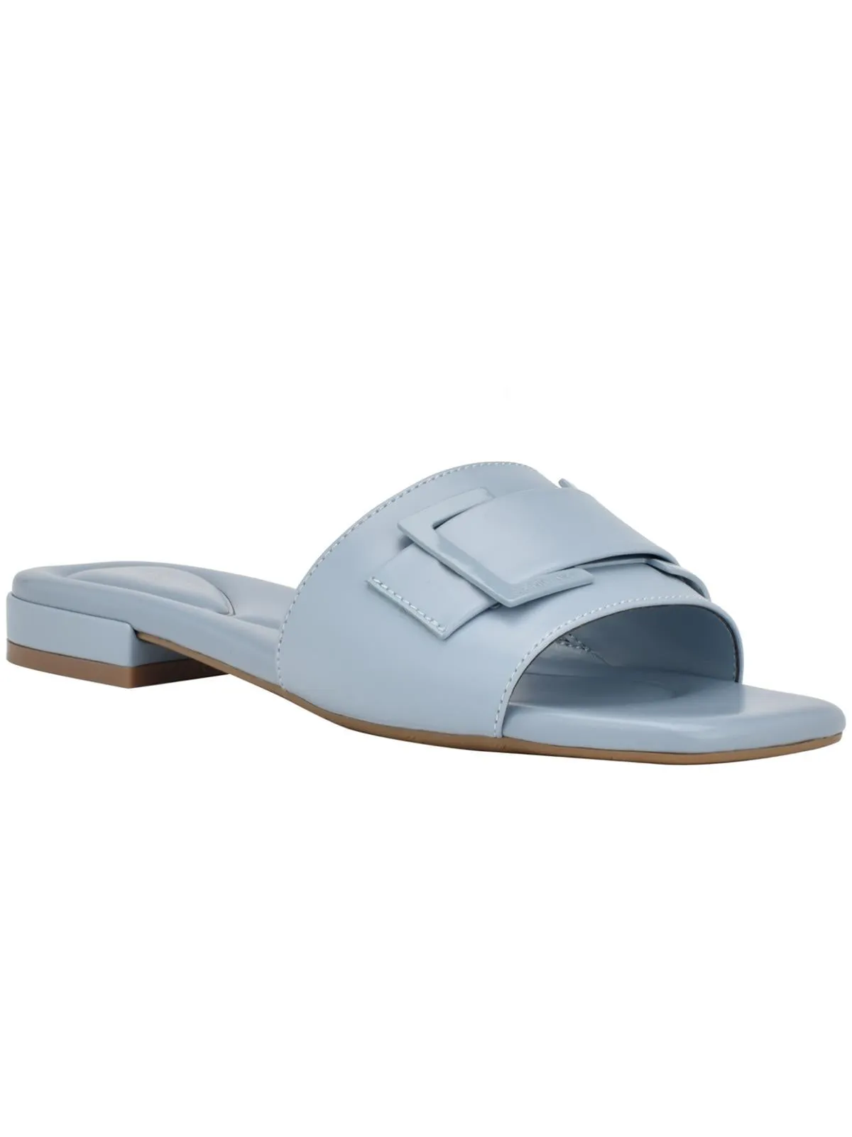 Tangelo Womens Faux Leather Slip-On Slide Sandals