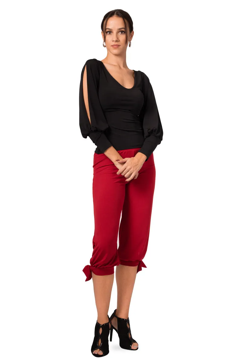 Tango Top With Long Split Sleeves