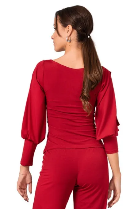 Tango Top With Long Split Sleeves