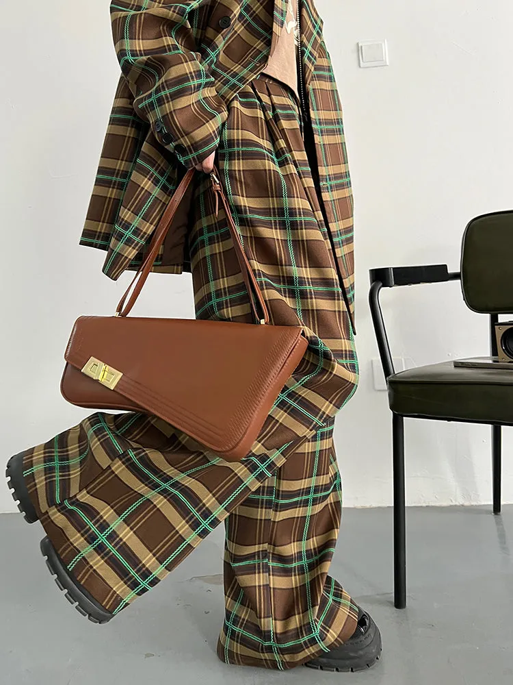 Teruma Oversized Plaid Pants