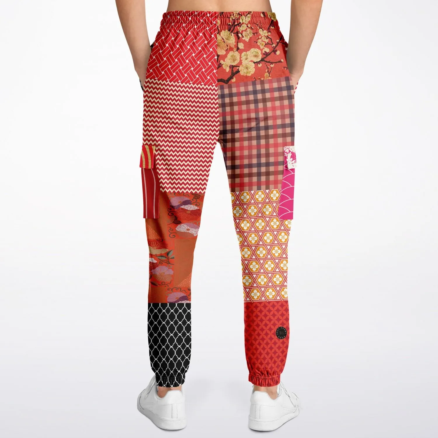 Tokyo Nights Japanese Print Unisex Eco-Poly Cargo Joggers