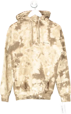 Tula   Tye Brown Tie-dye Sand Hoodie UK S