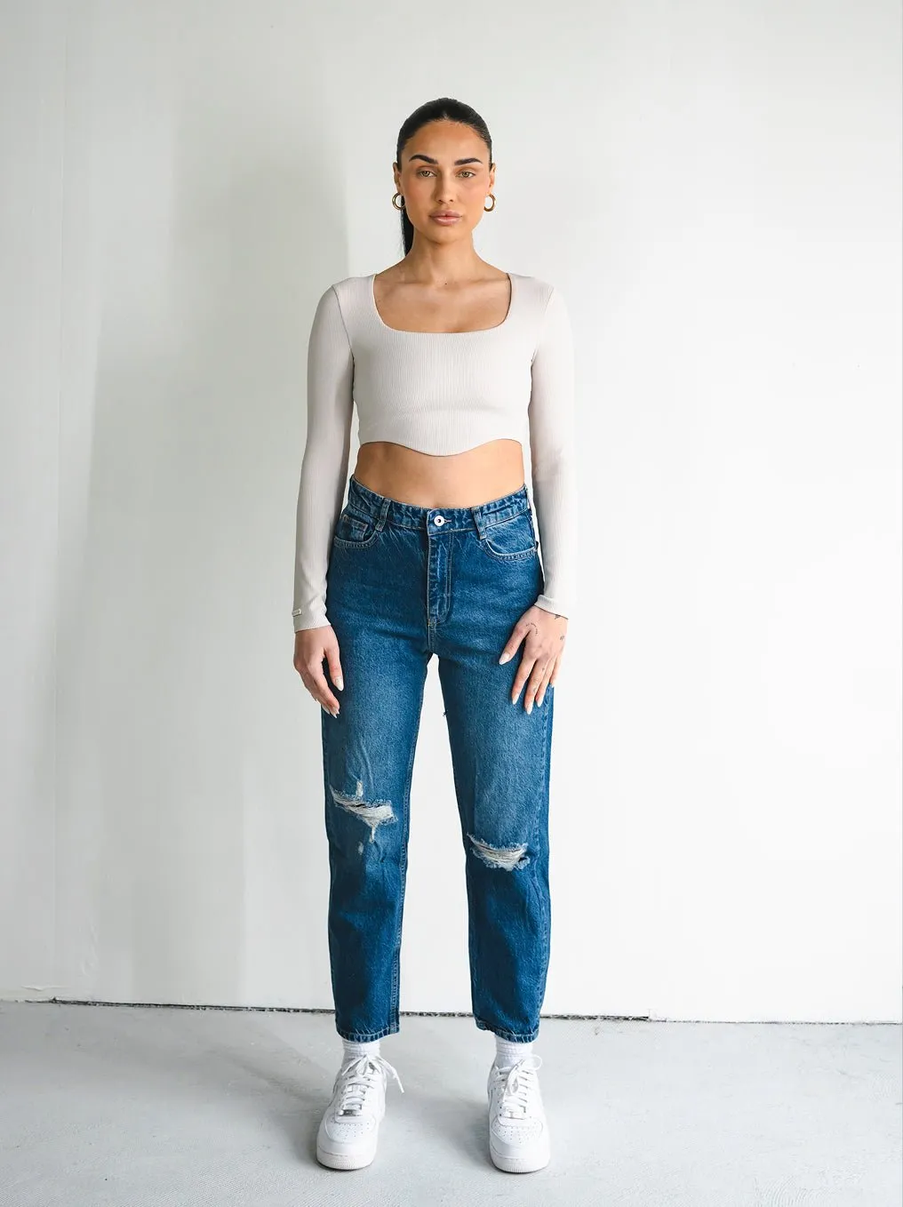 Vintage Blue Baggy Women Jeans