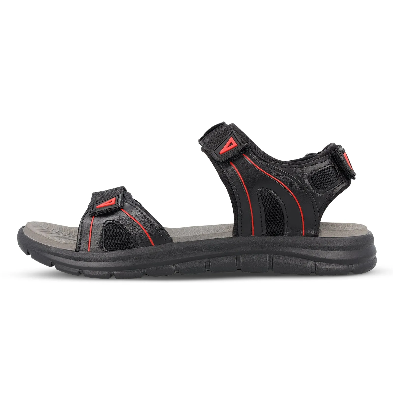 Walkaroo Men Sandals  - WC4373 Black Grey