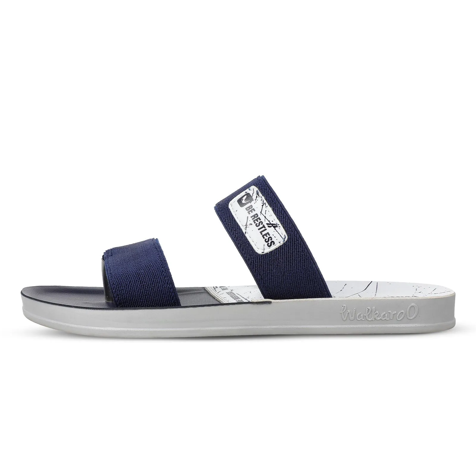 Walkaroo Men Sandals  - WG5432 Blue White