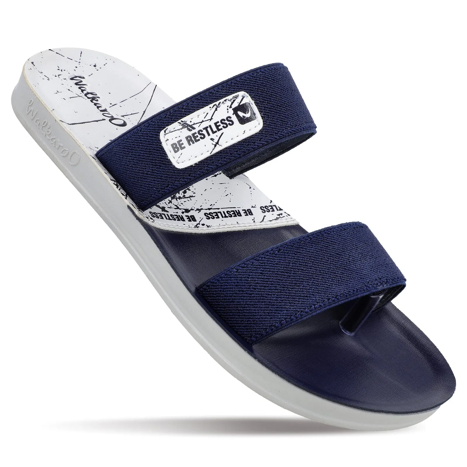 Walkaroo Men Sandals  - WG5432 Blue White