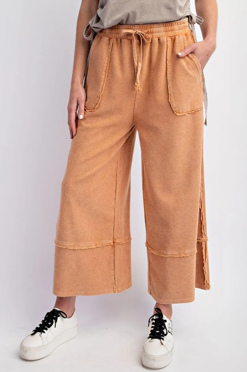 Wide Leg Palazzo Pants in Cinnamon