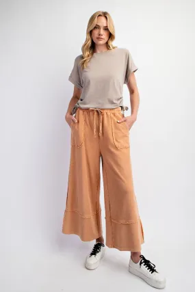 Wide Leg Palazzo Pants in Cinnamon