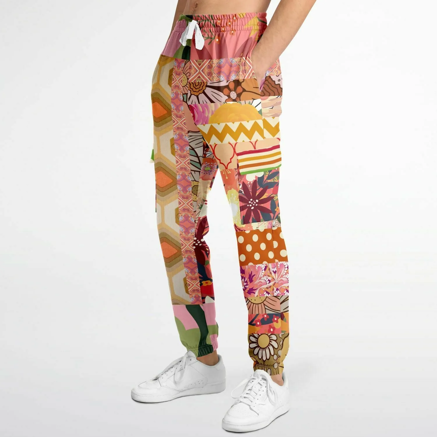 Yogananda Floral Patchwork Unisex Cargo Sweats