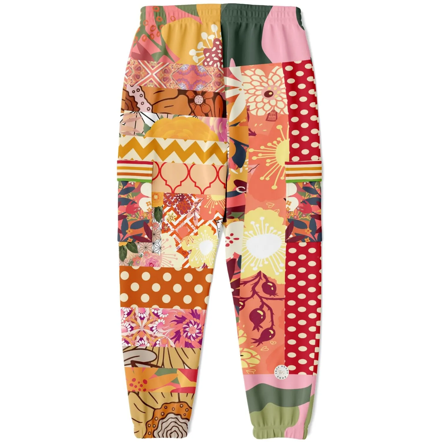 Yogananda Floral Patchwork Unisex Cargo Sweats