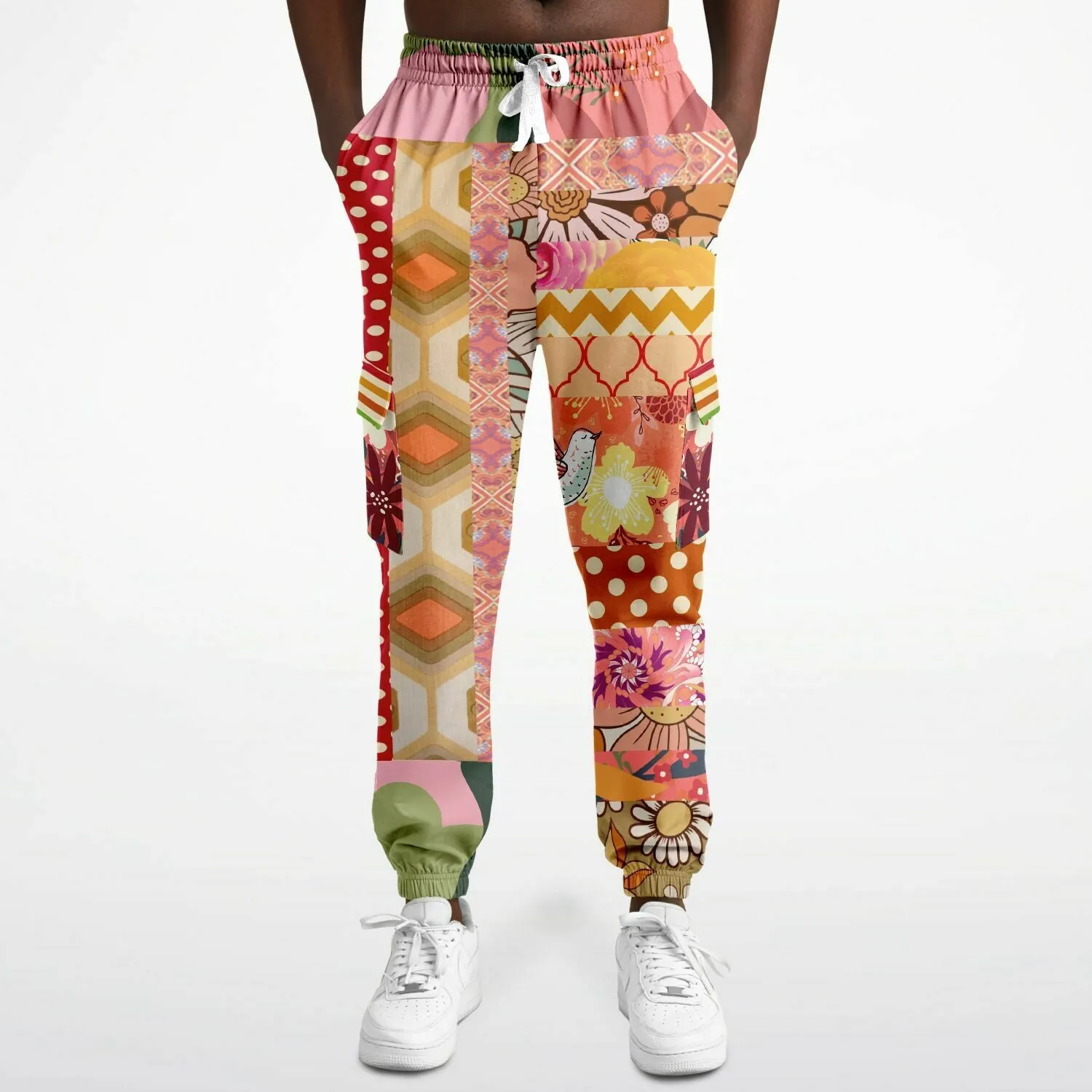 Yogananda Floral Patchwork Unisex Cargo Sweats